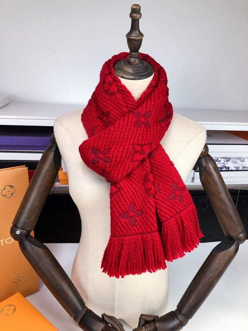 LV M72432 Louis Vuitton Logomania Scarf L60145