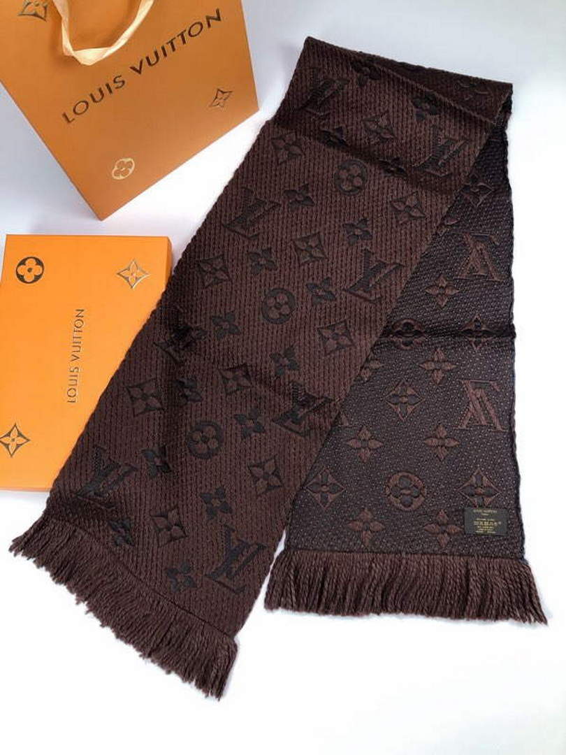LV M72432 Louis Vuitton Logomania Scarf L60146