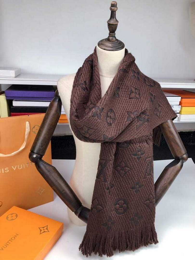 LV M72432 Louis Vuitton Logomania Scarf L60146