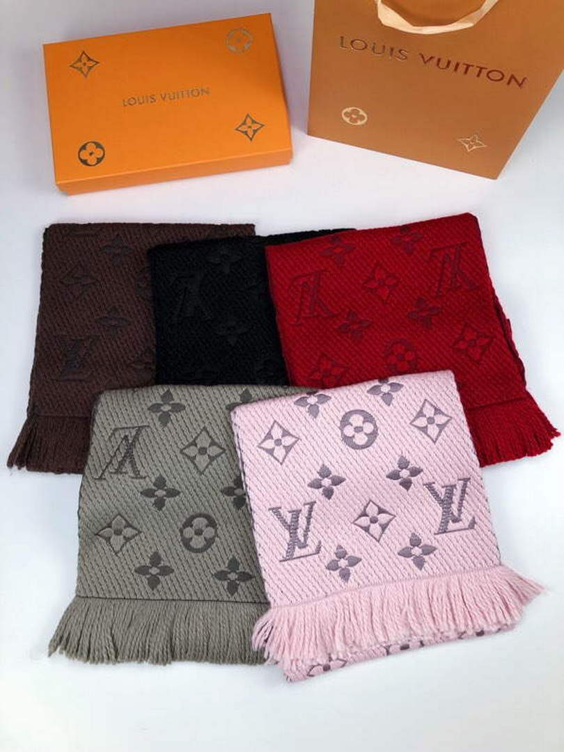 LV M72432 Louis Vuitton Logomania Scarf L60147