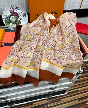 LV M73675 Louis Vuitton Fashion Printing Scarf Stole L60182 - Default Title - View 6