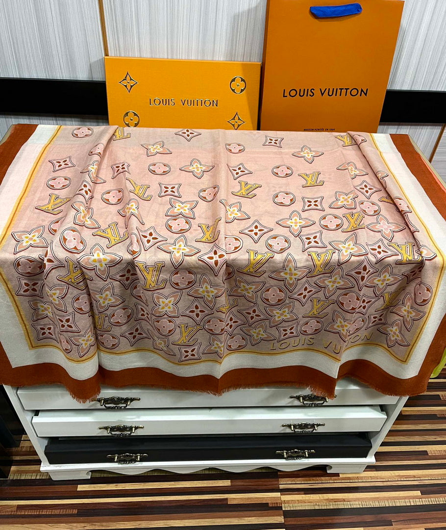 LV M73675 Louis Vuitton Fashion Printing Scarf Stole L60182