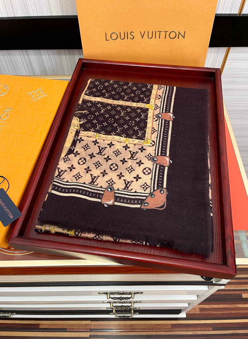 LV M73675 Louis Vuitton Fashion Printing Scarf Stole L60183