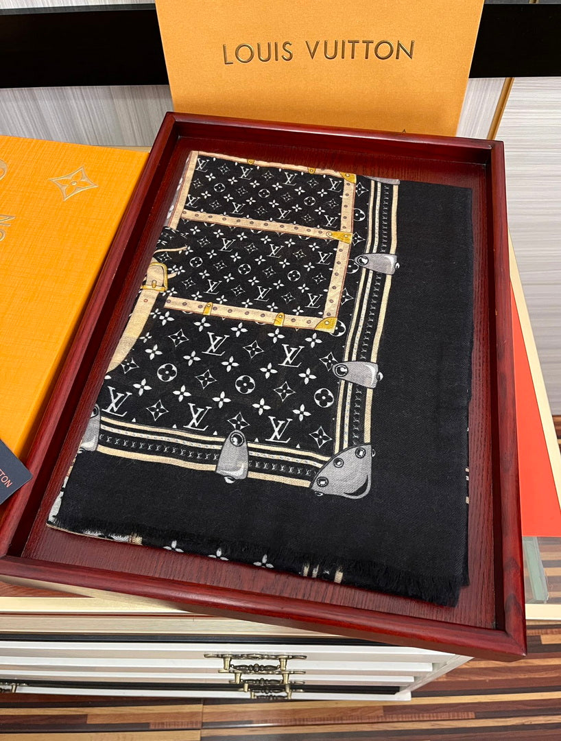 LV M73675 Louis Vuitton Fashion Printing Scarf Stole L60184