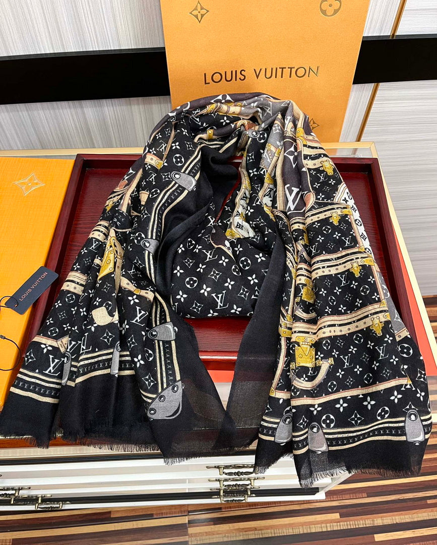 LV M73675 Louis Vuitton Fashion Printing Scarf Stole L60184