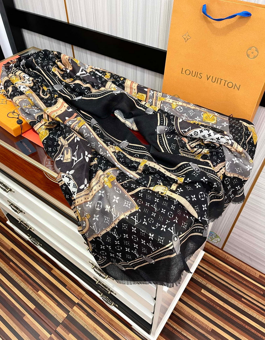 LV M73675 Louis Vuitton Fashion Printing Scarf Stole L60184