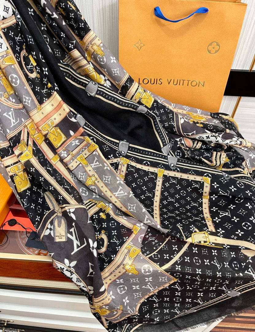 LV M73675 Louis Vuitton Fashion Printing Scarf Stole L60184