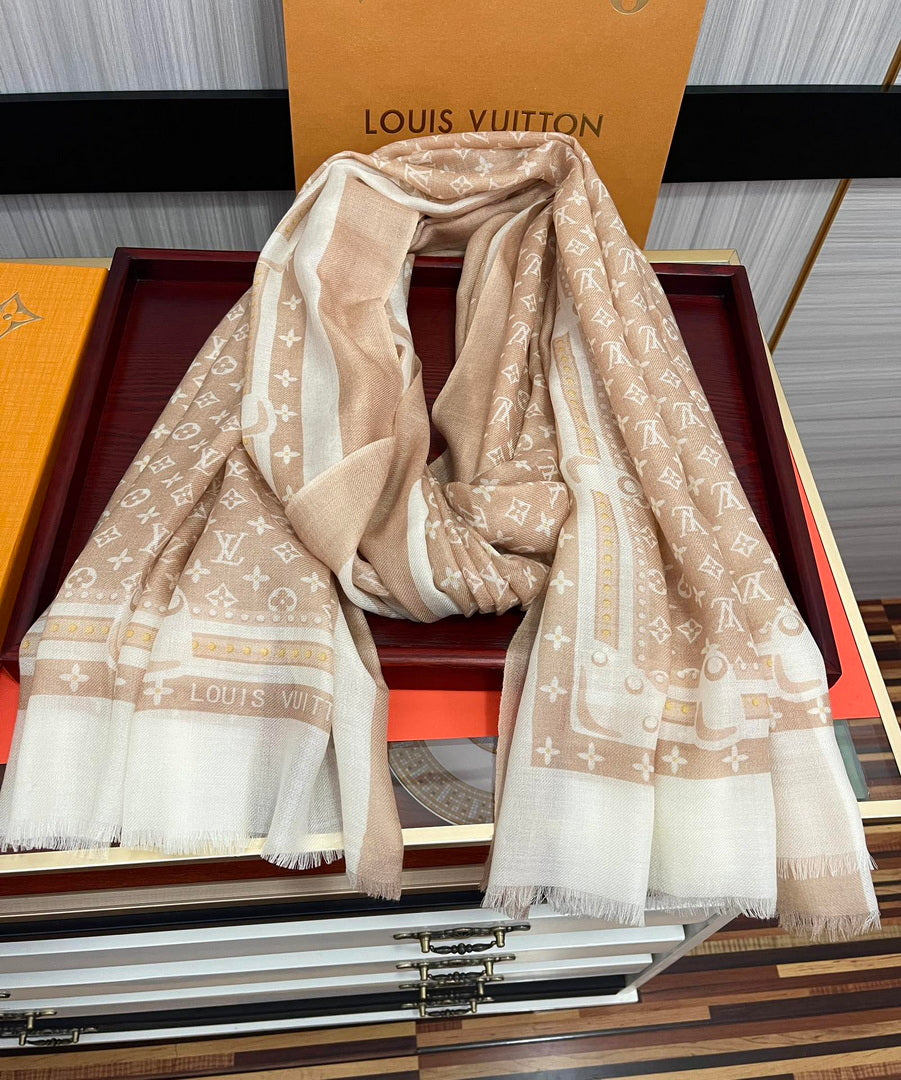 LV M73675 Louis Vuitton Fashion Printing Scarf Stole L60185