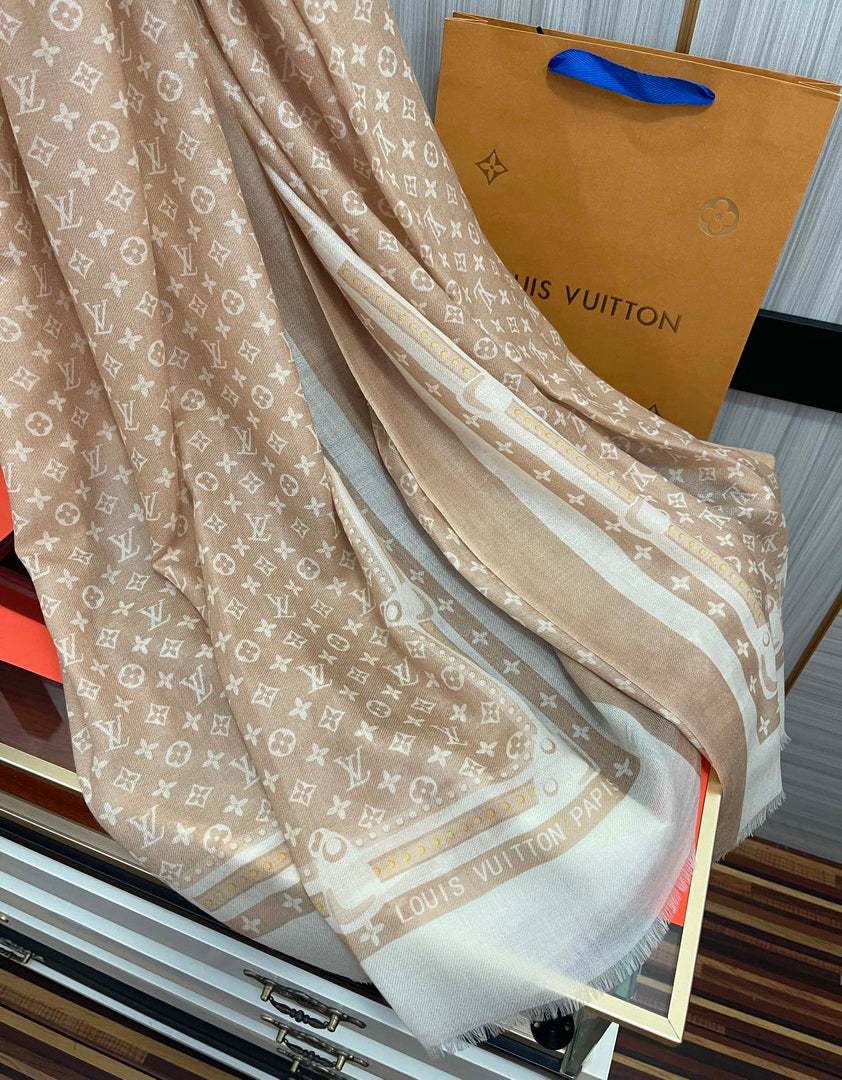 LV M73675 Louis Vuitton Fashion Printing Scarf Stole L60185