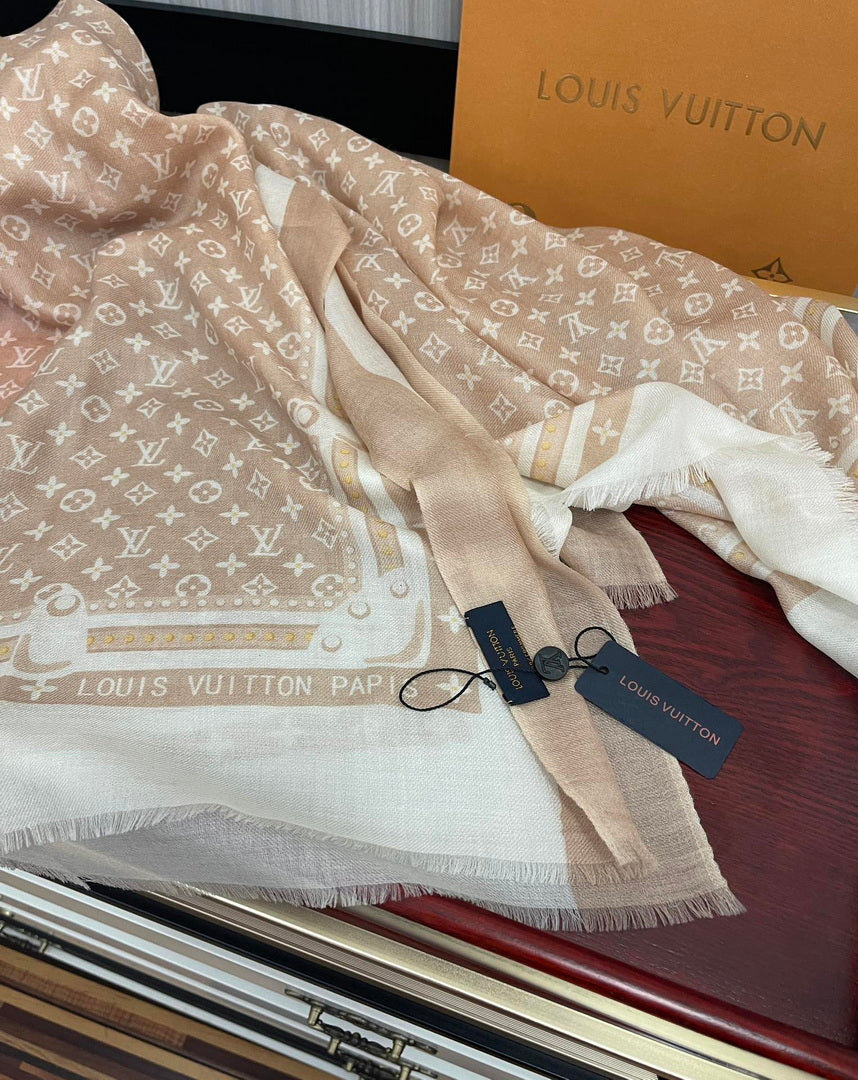 LV M73675 Louis Vuitton Fashion Printing Scarf Stole L60185