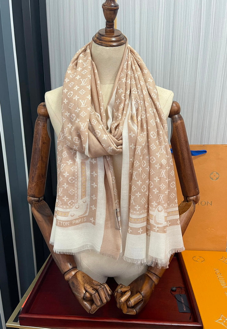 LV M73675 Louis Vuitton Fashion Printing Scarf Stole L60185