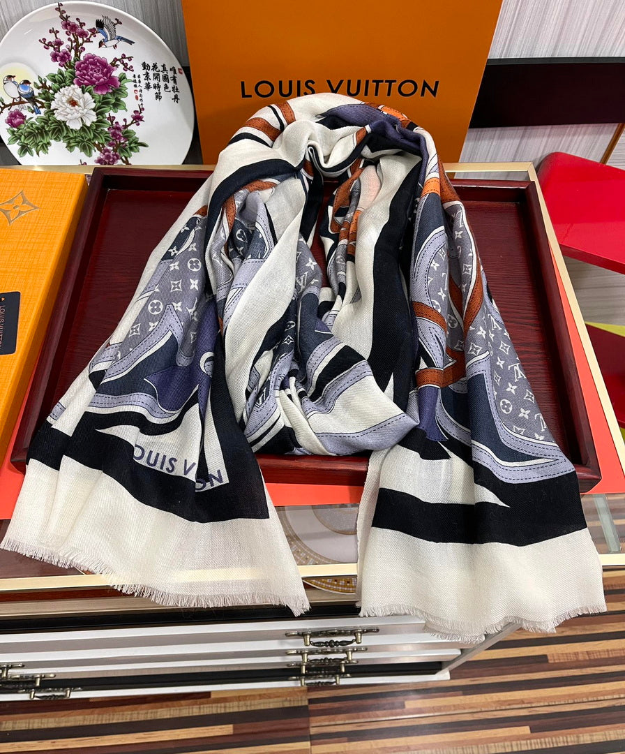 LV M73675 Louis Vuitton Fashion Printing Scarf Stole L60187