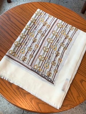 LV M73675 Louis Vuitton Fashion Printing Scarf Stole L60188 - Default Title - View 3