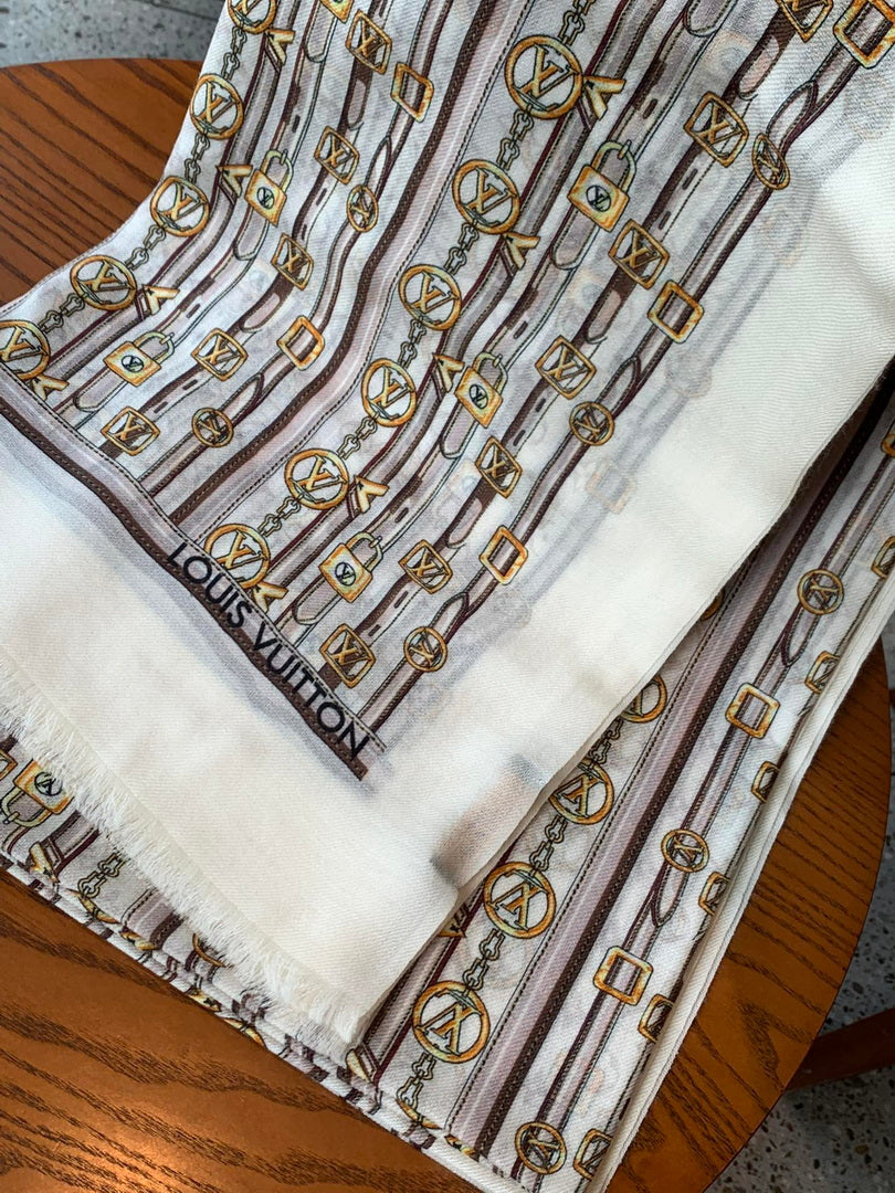 LV M73675 Louis Vuitton Fashion Printing Scarf Stole L60188