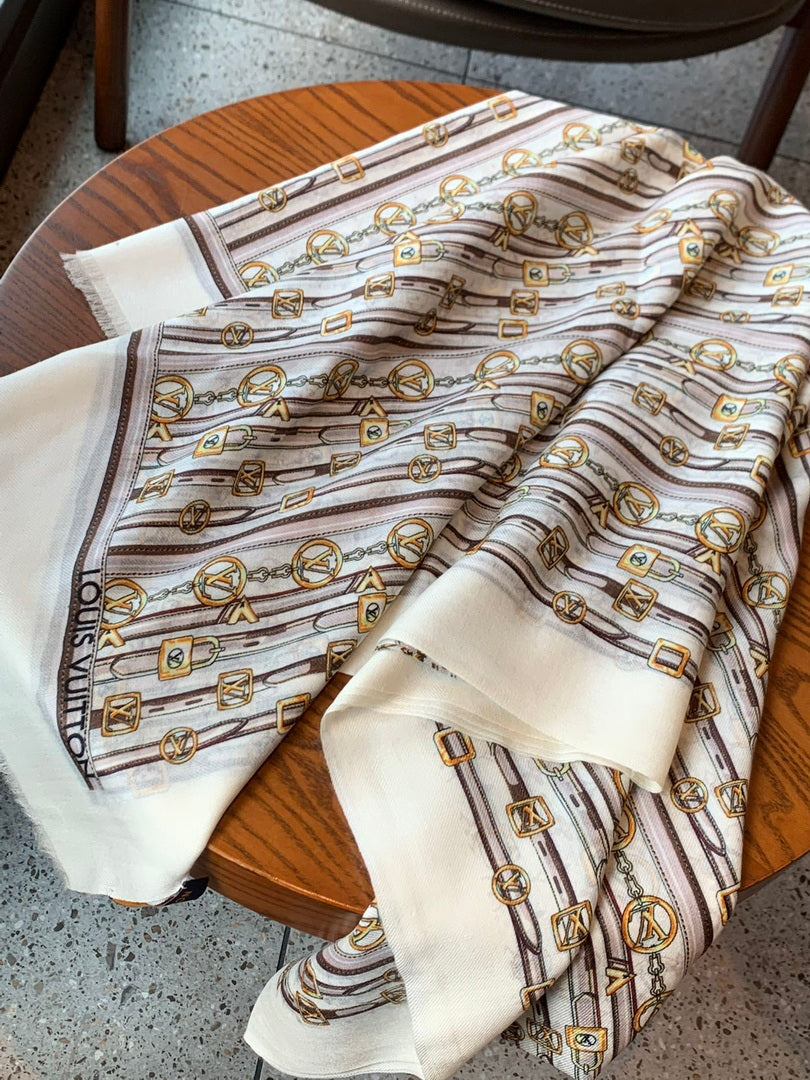 LV M73675 Louis Vuitton Fashion Printing Scarf Stole L60188