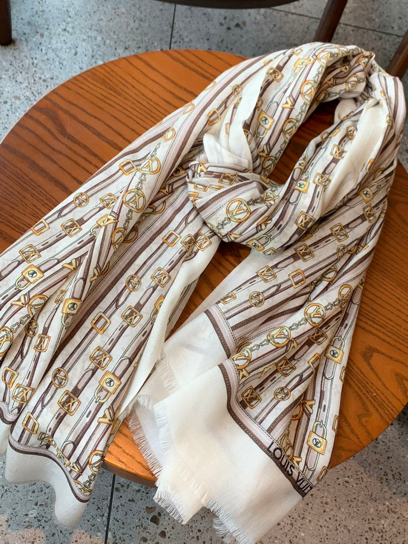 LV M73675 Louis Vuitton Fashion Printing Scarf Stole L60188