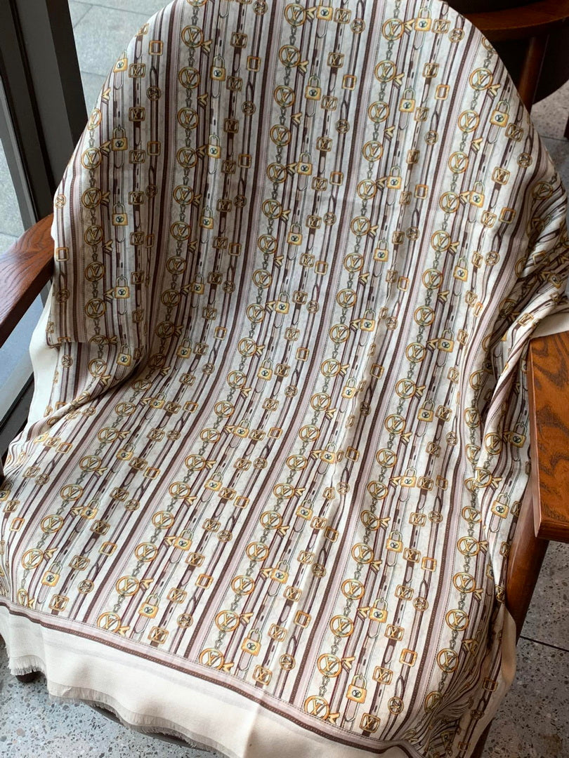 LV M73675 Louis Vuitton Fashion Printing Scarf Stole L60188