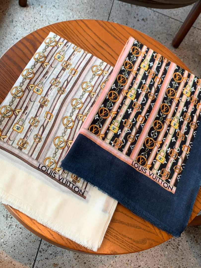 LV M73675 Louis Vuitton Fashion Printing Scarf Stole L60188