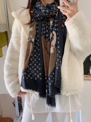 LV M73675 Louis Vuitton Fashion Printing Scarf Stole L60189 - Default Title - View 1