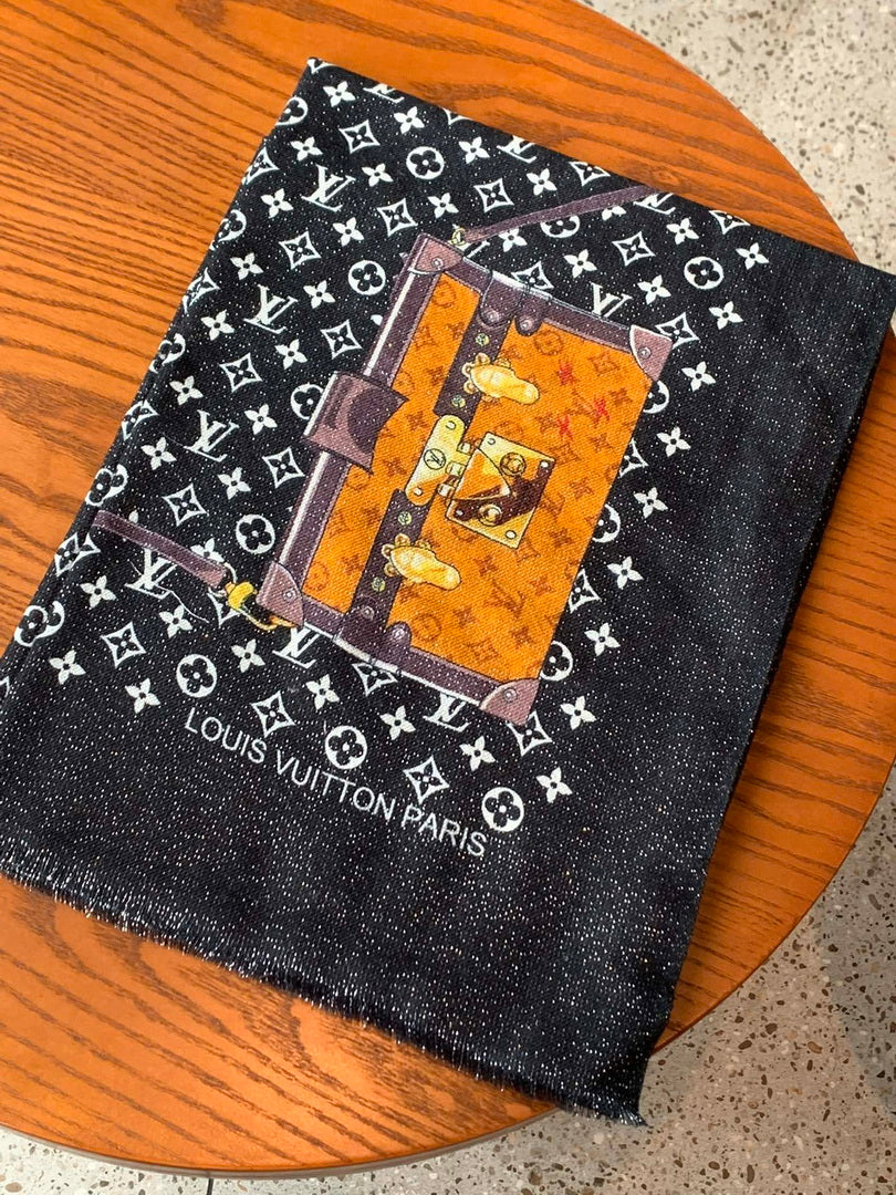 LV M73675 Louis Vuitton Fashion Printing Scarf Stole L60189