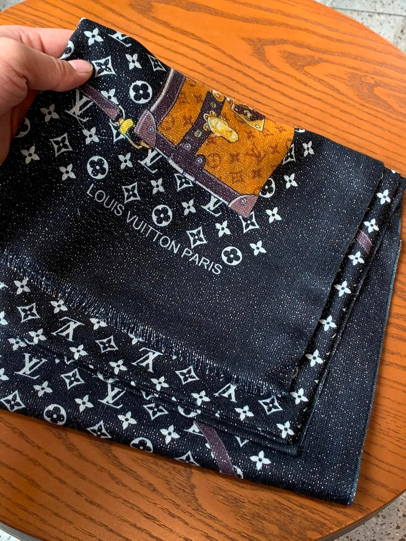 LV M73675 Louis Vuitton Fashion Printing Scarf Stole L60189