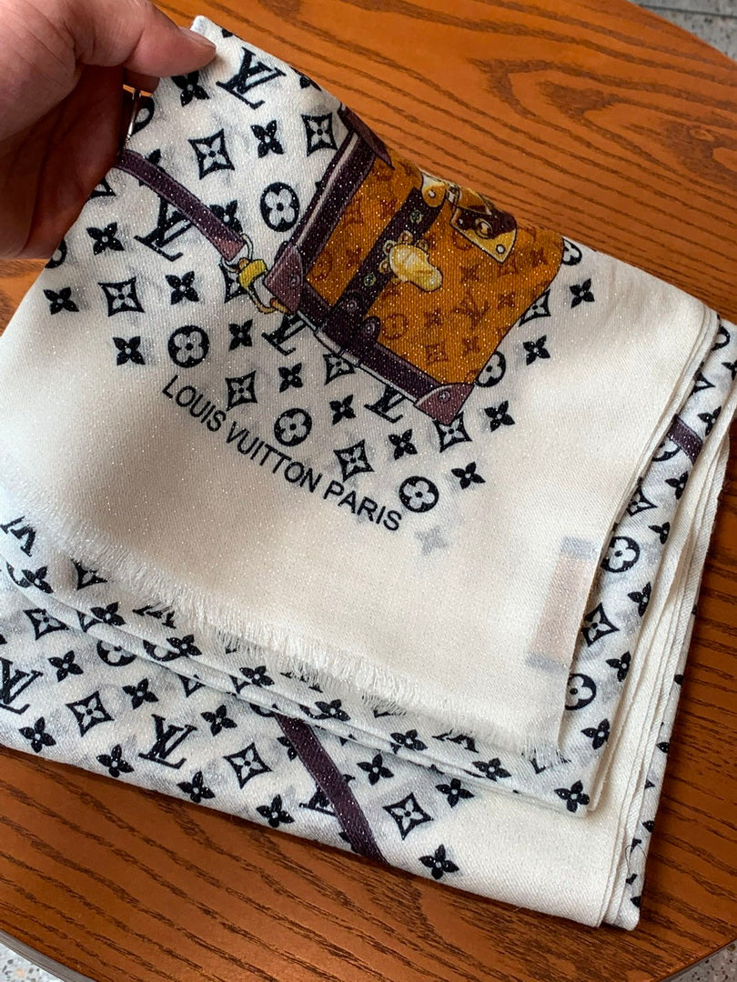 LV M73675 Louis Vuitton Fashion Printing Scarf Stole L60190