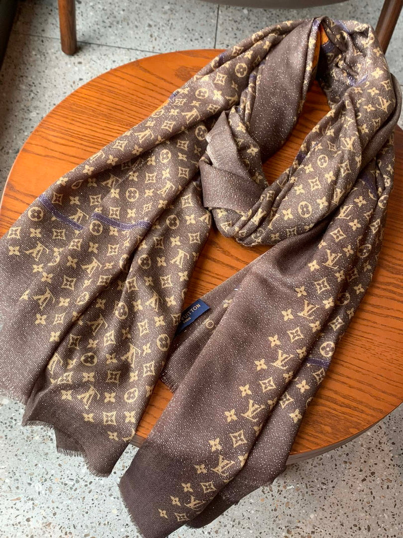 LV M73675 Louis Vuitton Fashion Printing Scarf Stole L60191