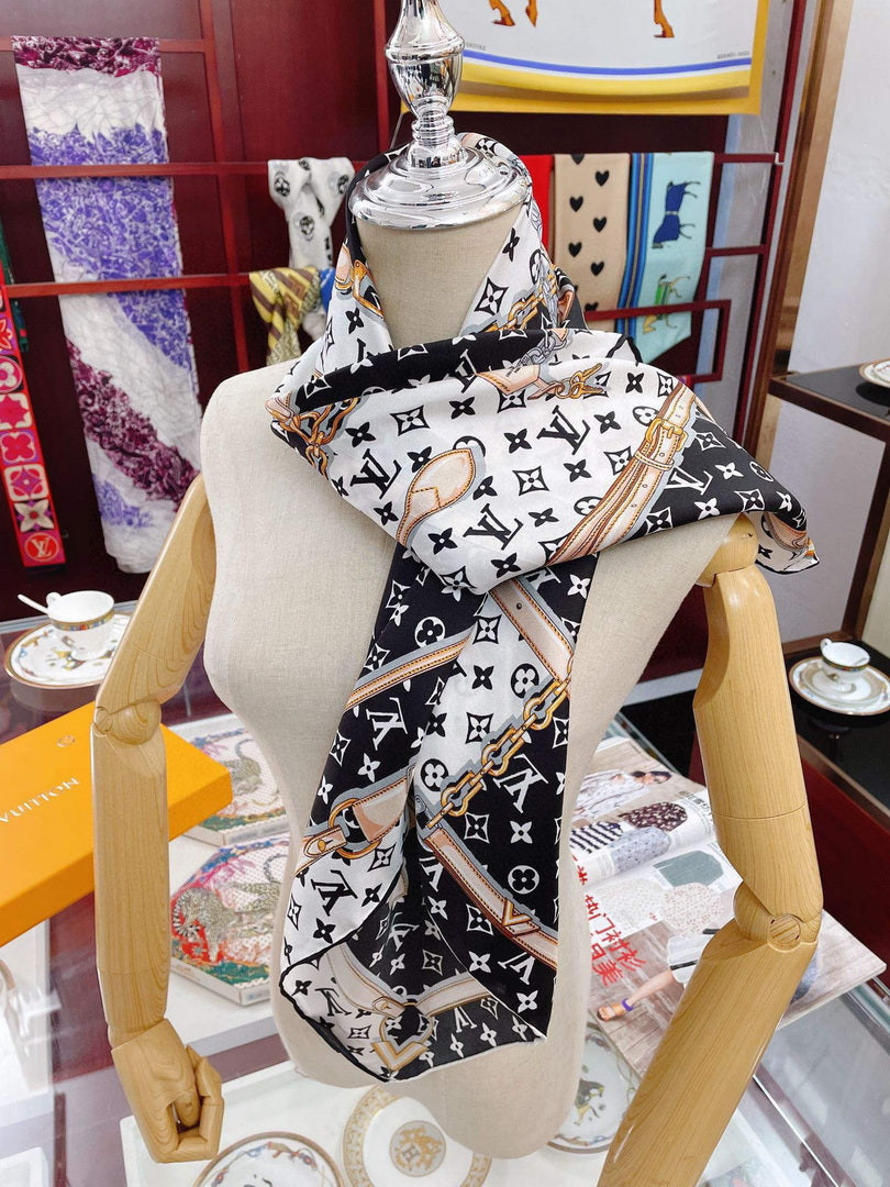 LV M78667 Louis Vuitton Monogram Confidential square Scarf L60196