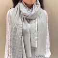LV M78161 Louis Vuitton Monogram Classic Shawl Scarf L60200