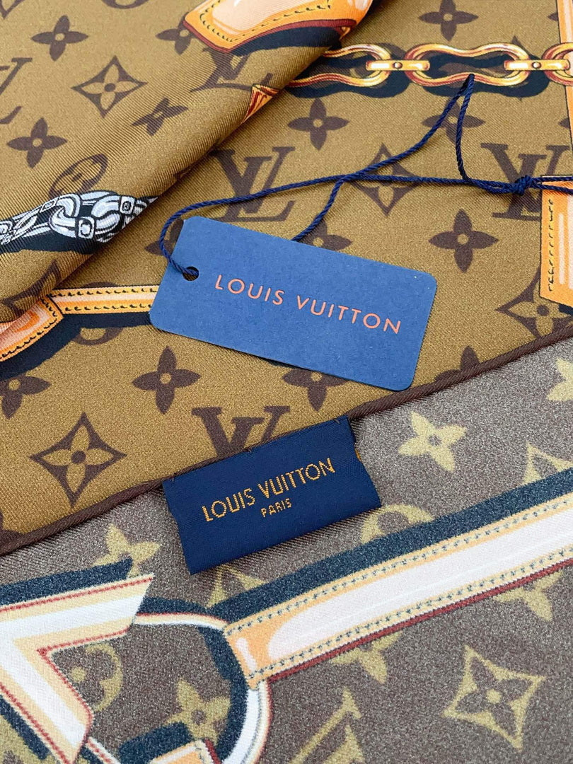 LV M78666 Louis Vuitton Monogram Confidential square Scarf L60197