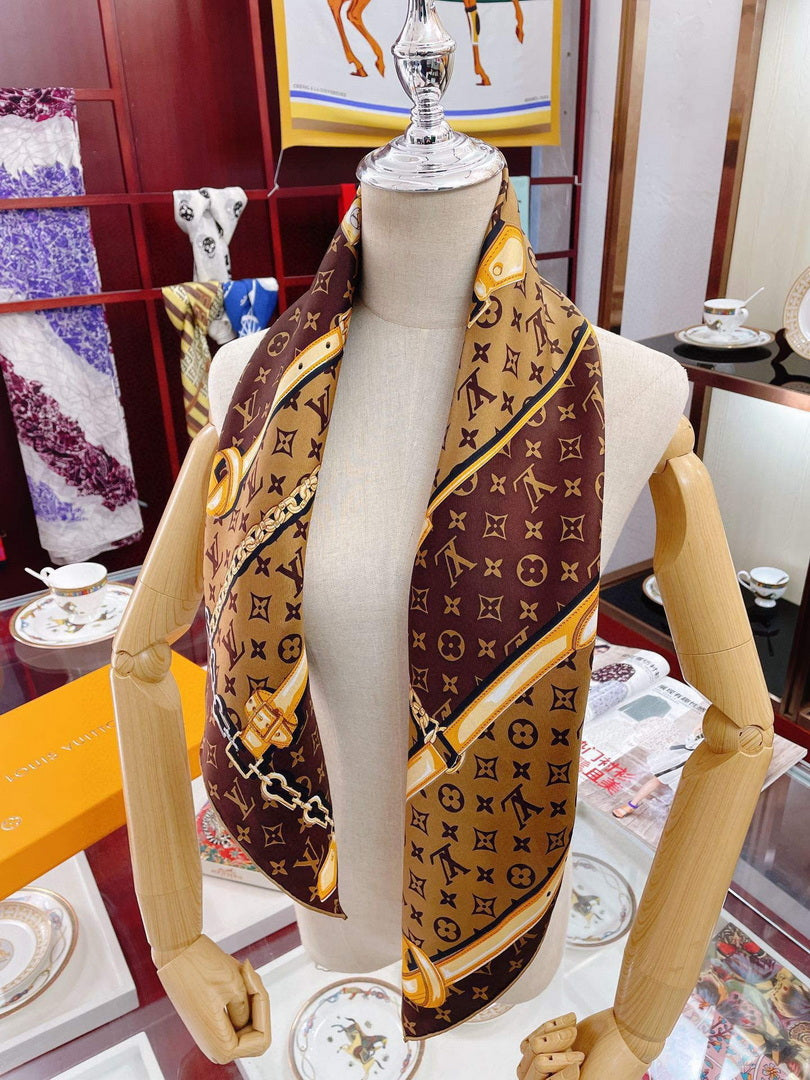 LV M78666 Louis Vuitton Monogram Confidential square Scarf L60197