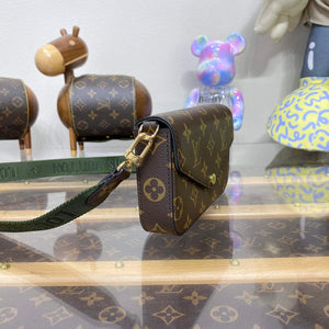 LV M80091 Louis Vuitton F¨¦licie Strap & Go Bag Khaki Green - Default Title - View 3