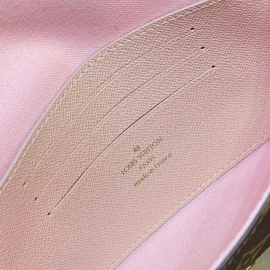 LV M80091 Louis Vuitton F¨¦licie Strap & Go Bag Pink