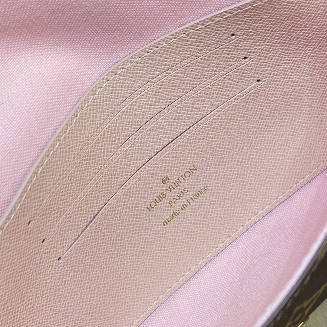 LV M80091 Louis Vuitton F¨¦licie Strap & Go Bag Pink
