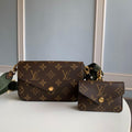 LV M80091 Louis Vuitton Felicie Strap Go Monogram Bag Green - Voguebags