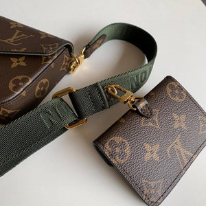 LV M80091 Louis Vuitton Felicie Strap Go Monogram Bag Green - Voguebags