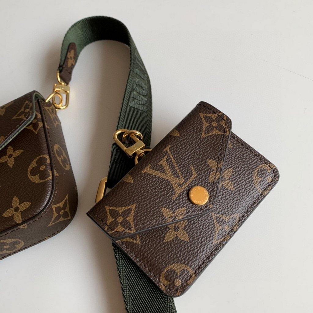 LV M80091 Louis Vuitton Felicie Strap Go Monogram Bag Green - Voguebags