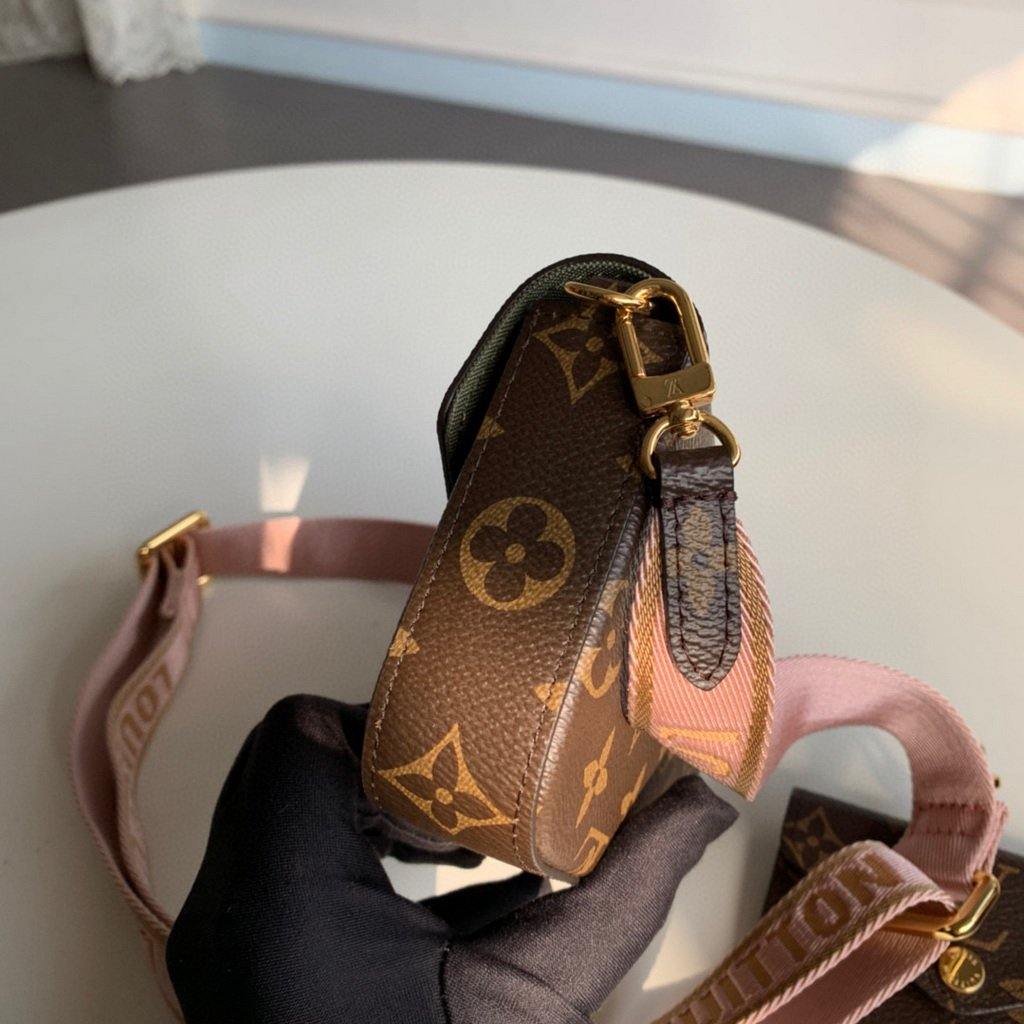 LV M80091 Louis Vuitton Felicie Strap Go Monogram Bag Pink - Voguebags