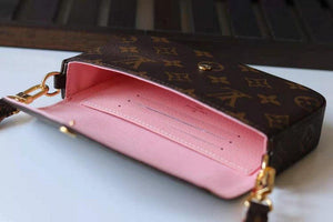 LV M80091 Louis Vuitton Felicie Strap Go Monogram Bag Pink - Voguebags