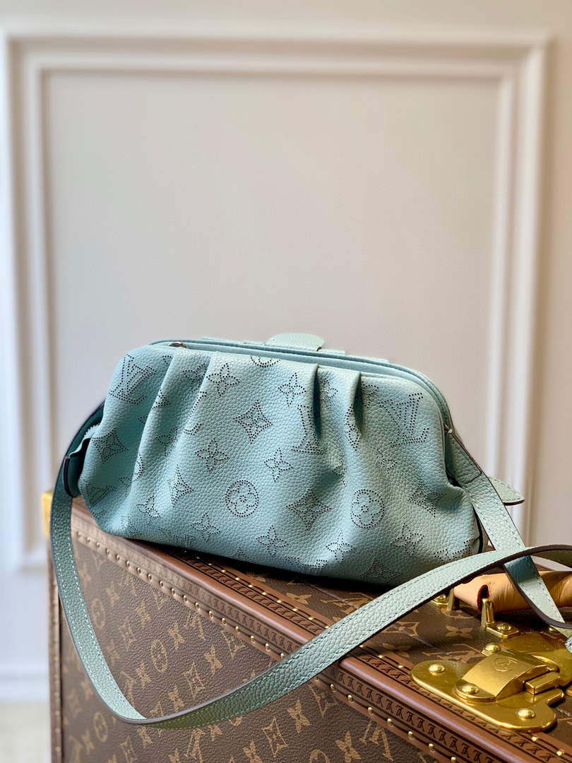 LV M80094 Louis Vuitton Scala Mini Pouch Bag M80092 Blue - Default Title - View 2