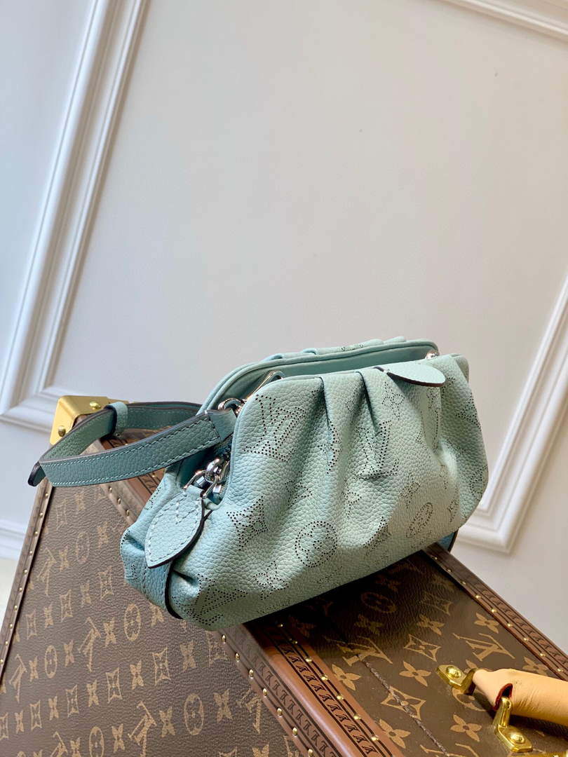 LV M80094 Louis Vuitton Scala Mini Pouch Bag M80092 Blue - Default Title - View 3