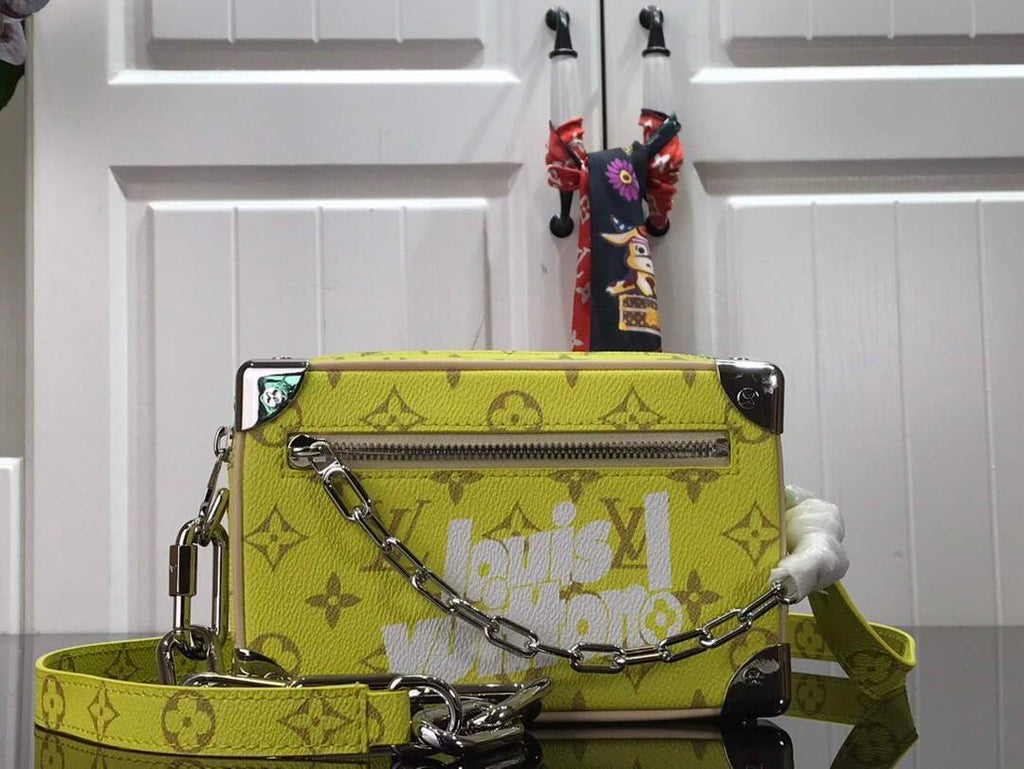 LV M80159 Louis Vuitton Mini Soft Trunk Monogram Bag Green