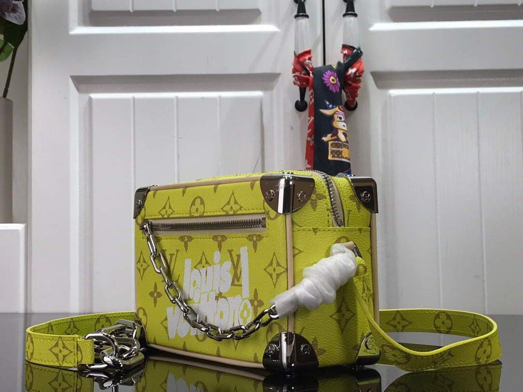 LV M80159 Louis Vuitton Mini Soft Trunk Monogram Bag Green
