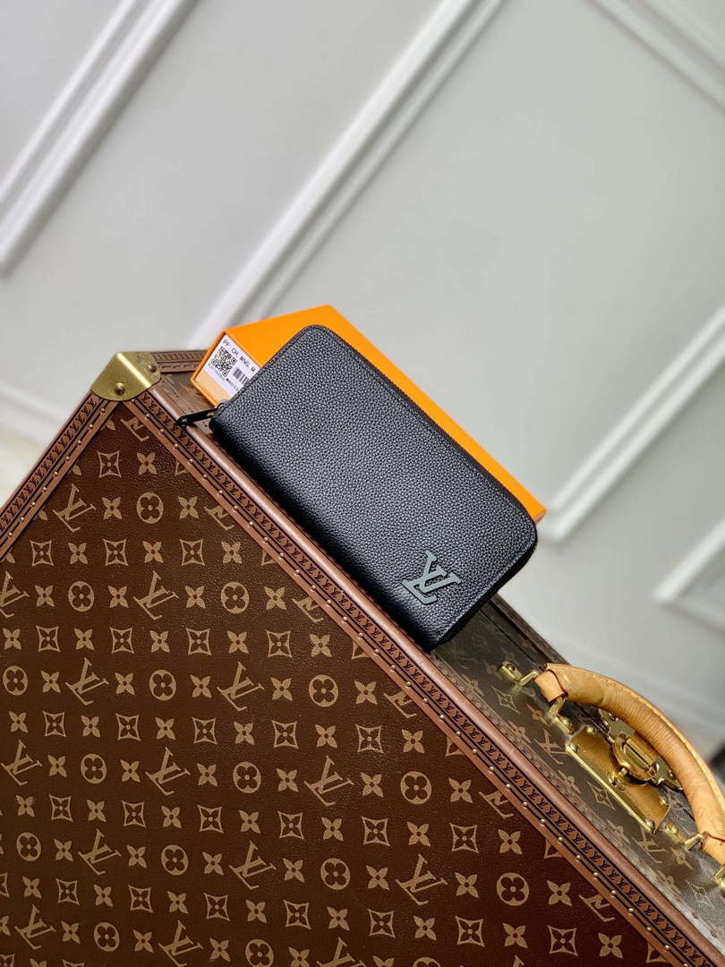 LV M80334 Louis Vuitton Zippy Wallet Horizontal Black - Default Title - View 1