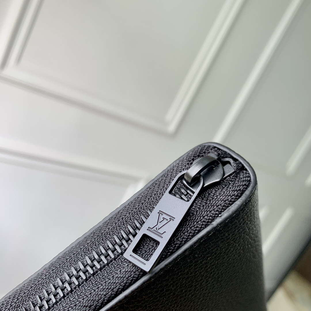 LV M80334 Louis Vuitton Zippy Wallet Horizontal Black - Default Title - View 5