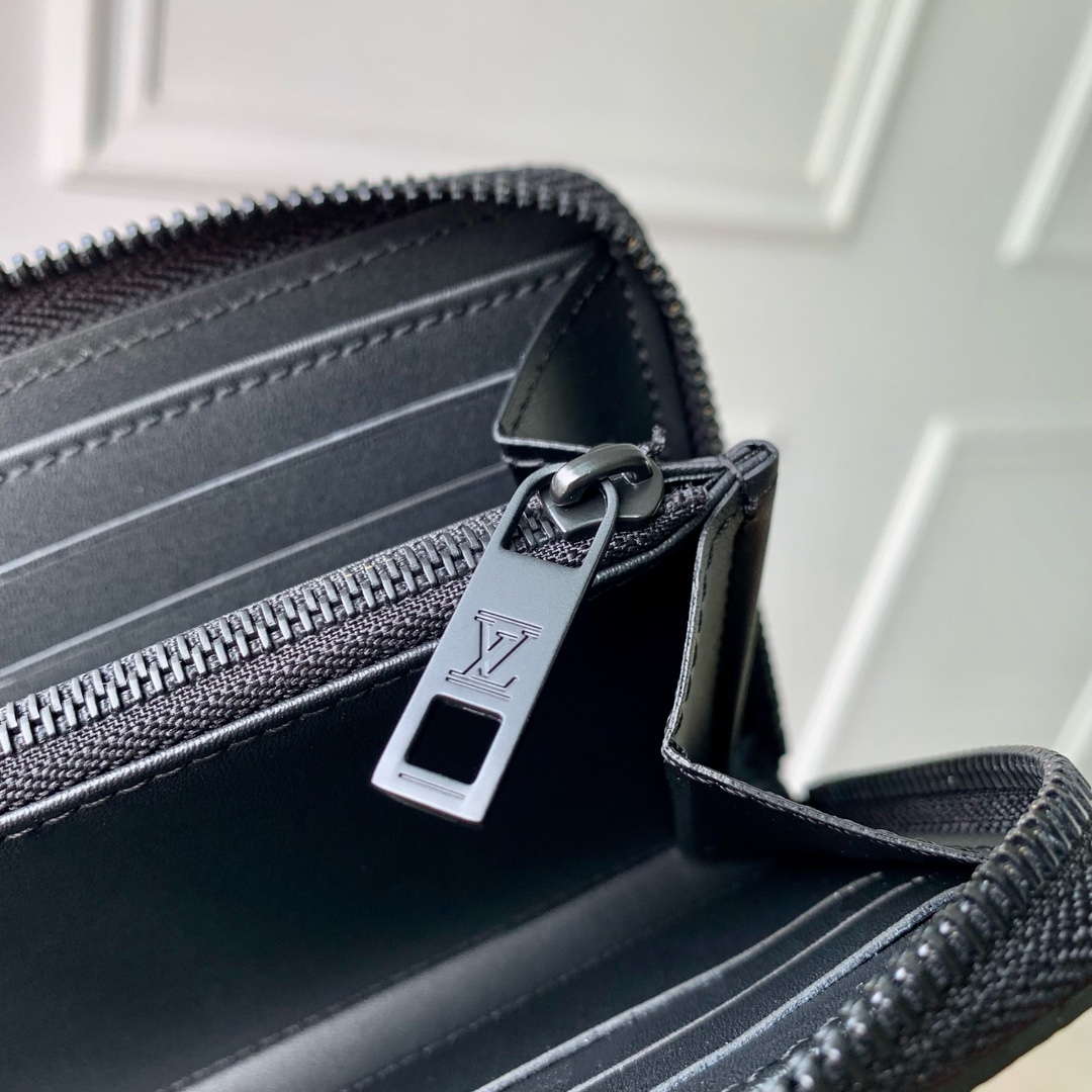 LV M80334 Louis Vuitton Zippy Wallet Horizontal Black - Default Title - View 6
