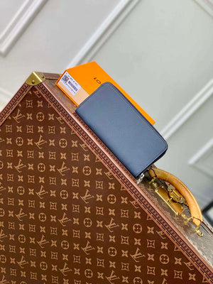 LV M80334 Louis Vuitton Zippy Wallet Horizontal Navy Blue - Default Title - View 2