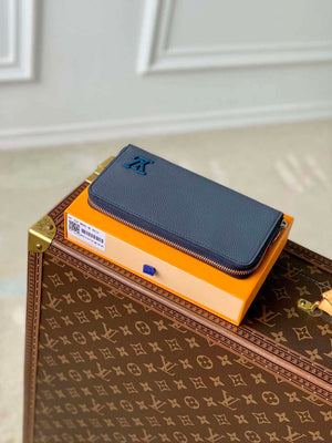 LV M80334 Louis Vuitton Zippy Wallet Horizontal Navy Blue - Default Title - View 3