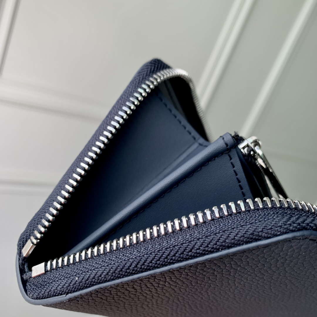 LV M80334 Louis Vuitton Zippy Wallet Horizontal Navy Blue