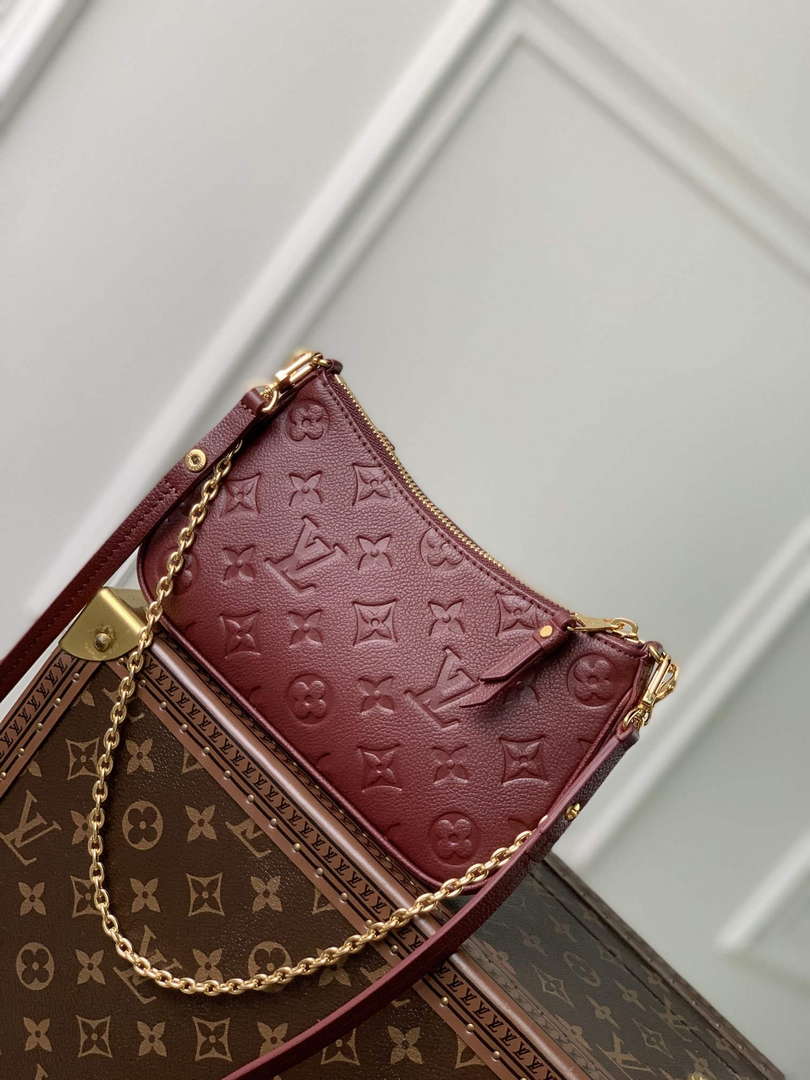 LV M80349 Louis Vuitton Easy Pouch On Strap Bag Wine Red - Default Title - View 2